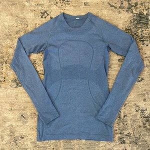 Lululemon Blue Swiftly Long Sleeve Top